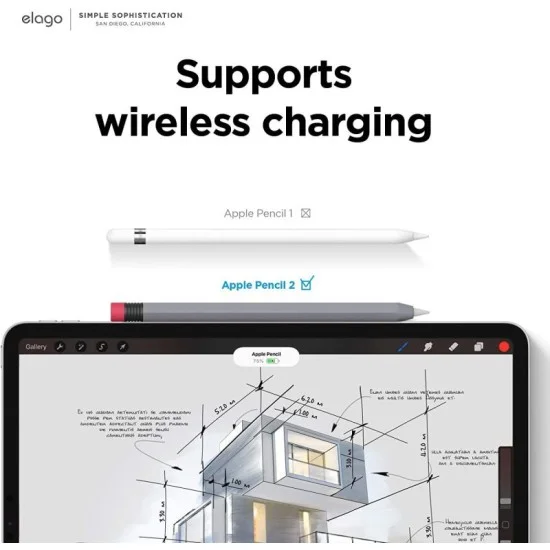 Elago Apple Pencil 2Nd Gen Classic Case Dark Gray
